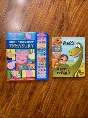 Children's Peppa Pig Sound Storybook + Disney A Berry Arlo Hardcover Book